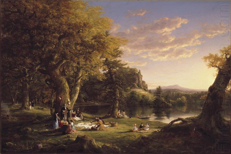 Thomas Cole The Pic-Nic (mk13) oil painting picture